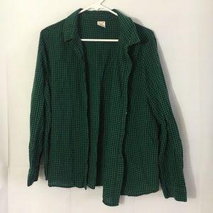 Unisex Plaid Button Up